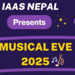 Poster for IAAS Nepal's Musical Eve 2025 event.