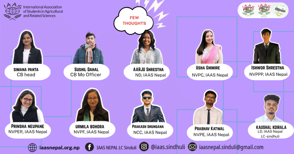 IAAS Nepal LC Sindhuli Team Members