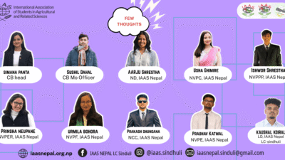 IAAS Nepal LC Sindhuli Team Members