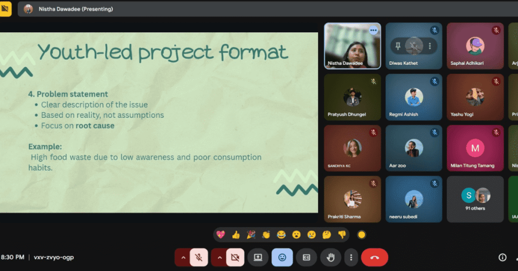 IAAS Nepal GPC Preparation Session II presentation slide on IAAS Global Project and One Health approach by Nistha Dawadi.